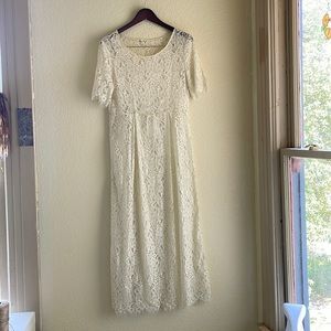 Vintage lace dress from the 70s
